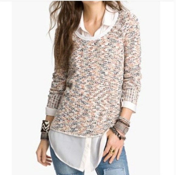 Free People Sweaters - Free People Marled Yarn Bostan Melange Sweater